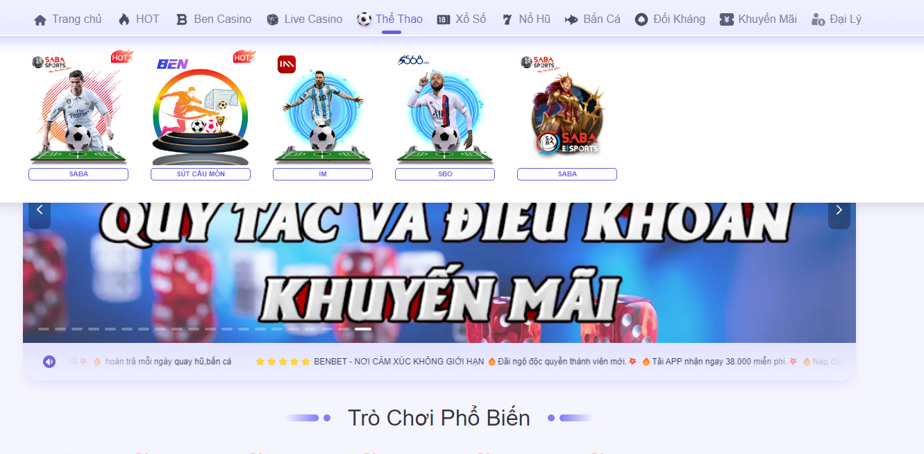 Sơ lược thông tin sảnh cá cược thể thao BENBET