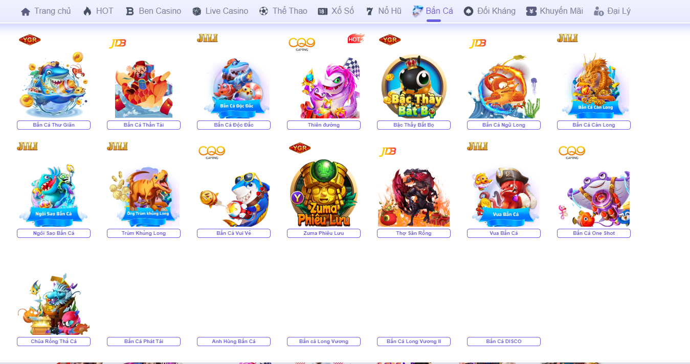Giới thiệu game bắn cá BENBET